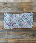 Batik print zippered needle case
