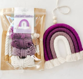 Rainbow Macrame Kit Purple