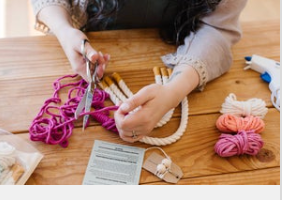 Rainbow Macrame Kit Purple