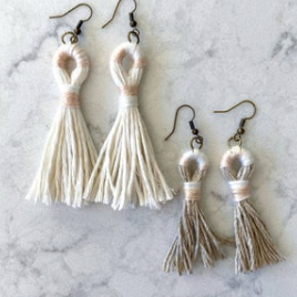 Tassel Earrings Kit: Ivory