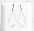 Sterling Silver Trapezoid Earrings