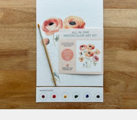 All-In-One Watercolor Kit - Ranunculus Blooms