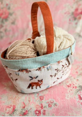Foxy Caddy – Handmade USA Floral Yarn & Notions Organizer