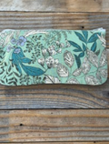 Botanical print zippered needle case