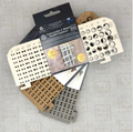 Knitting needle organizer 2-10mm EU/US Sizes Brown: Abstract & Geometric