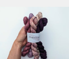 Mini Yarn Skein Sets: Berry Smoothie Maker Wool