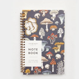 Mushroom & Fungi Spiral Bound Notebook: