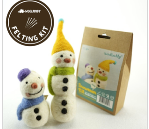Needle Felting Kit Snowmnan