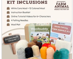 Needle Felting Farm Collection Kit