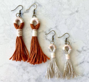Tassel Earrings Kit: Rust