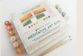 Abstract Zen Peaks Meditative Art Paint by Number Kit+ Easel